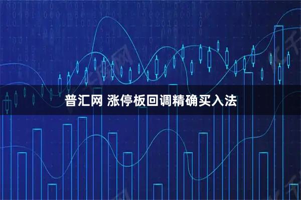 普汇网 涨停板回调精确买入法
