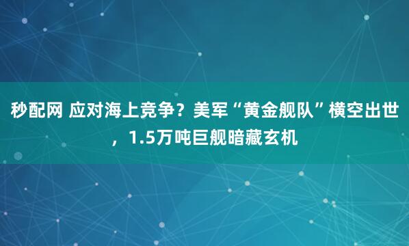 秒配网 应对海上竞争？美军“黄金舰队”横空出世，1.5万吨巨舰暗藏玄机