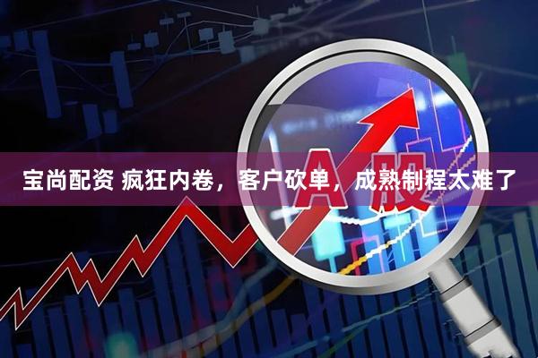 宝尚配资 疯狂内卷，客户砍单，成熟制程太难了